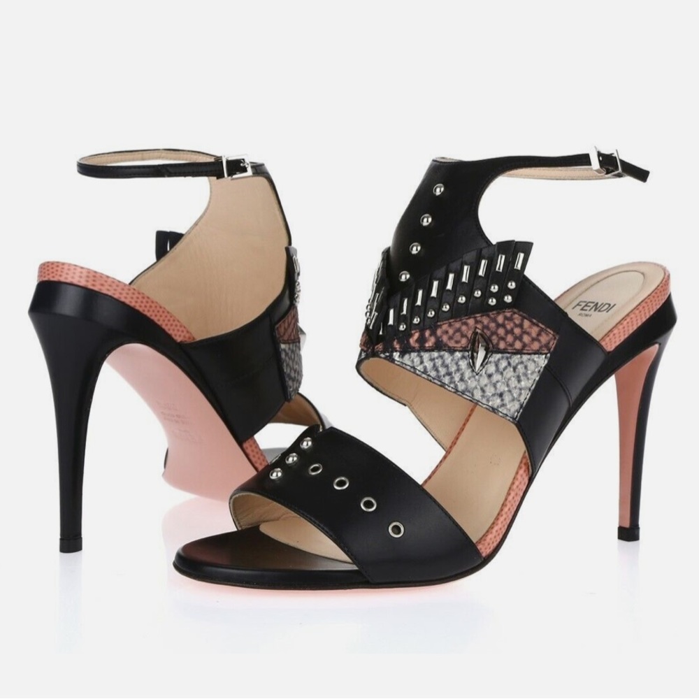 Fendi Monster Heeled Sandals